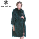 Fox Fur Coats Women Silver Fox Natural Fur Coats Female Autumn Knitted Long Genuine Fur Jackets Ladies Fashion Luxury 2020 New