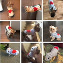 Cute Dog Clothes For Small Dog Cotton Clothing Coat Hoodies For Chihuahua Pets Dogs Warm Clothes Pajamas Love Bear Costume 30S1