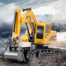 2.4Ghz 6通道 1:24 遥控挖掘机玩具 遥控工程车 合金和塑料挖掘机 RTR 儿童圣诞礼物