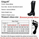 Gdgydh大码43系带过膝靴女秋季软皮时尚白色方跟女鞋冬季热卖