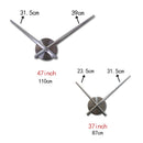 New Diy Wall Clock Acrylic  Clocks Quartz Watch Reloj De Pared Living Room Modern 3d Mirror Stickers Horloge Home Klok