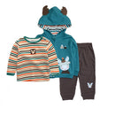Latest Casual Cardigan Pants Set Baby Boy Clothes Outfit Gray Bodysuit Baby Boy Clothes 12 18 24 Months