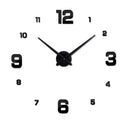 large diy acrylic mirror wall clock europe 3d big quartz watch still life clocks living room home decor creative stickers