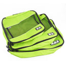 RUPUTIN 3Pcs/set Travel Luggage Organizer Packing Cubes Set Breathable Mesh Storage Clothes Bag Waterproof Travel Accessories