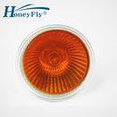 HoneyFly 3件套 橙色火焰灯 35W/50W 12V/220V GU5.3 JCDR 可调光琥珀灯泡射灯 石英壁炉SomineLamba