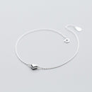 INZATT Minimalist Romantic Shiny Heart Bracelet For Fashion Women Pretty Jewelry 925 Sterling Silver Classic Accessories Gift
