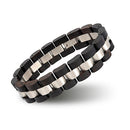 Bobo Bird Wooden Men Bracelet for Women Jewelry 2020 Stainless Steel Bracelet Handmade Couple Bracelets Lovers Homme Gift