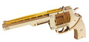 Semi-auto Rubber Band Cutting 3D Wooden Puzzle Gun Woodcraft Assembly Kit Revolver wooden toys Wooden Shooting Toy Guns Boys