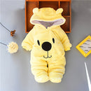 Newborn Baby Girl Clothes 0-3 months Winter Thick Warm Baby Footies Cotton Infant Kid&