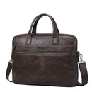 JEEP BULUO Men's Briefcase Bags For 13.3" Laptop Man Business Shoulder Bag Handbags High Quality Leather Office Black