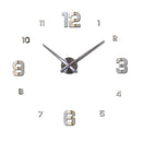 large diy acrylic mirror wall clock europe 3d big quartz watch still life clocks living room home decor creative stickers