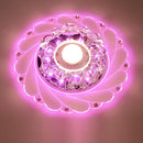 Modern LED Crystal Ceiling Light Circular Mini Ceiling Lamp Luminarias Rotunda Light For Living Room Aisle Corridor Kitchen