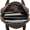 WESTAL men's briefcase leather laptop bag men's genuine leather bag for men bussiness messenger bag men's office briefcase 8002