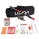Lixada Fishing Tackle Set with 2.1m Telescopic Fiberglass Fishing Sea Rod Spinning Fishing Reel Baits Hooks Fishing Pole Rod Set