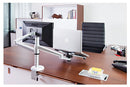 OA-7X Multimedia Desktop Dual Arm 27inch LCD Monior Holder+ Laptop Holder Stand Table Full Motion Dual Monitor Mount Arm Stand