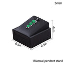 Black PU Leather Jewellery Ring Earrings Stand Holder Set Jewelry Pendant Necklace Chain Chokers Display Bust Bangle Organzier
