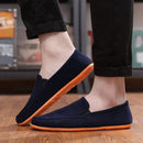 New Canvas Shoes for Men Breathable Footwear Men Casual Shoes Loafers Big Size Outdoor Walking Dring Shoes Red Men&