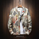 Embroidered Jacket 2020 New Fashion Stand Collar Jacket Boutique plus Size Men's Hip Hop casual Men's Jacket 5X Bohemian style
