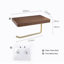 Nordic Luxury Paper Towel Rack Wooden Tissue Paper Storage Holder Toilet Roll Paper Holder Bathroom Organizer Tools Wall Decor
