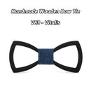 Mahoosive Wood Bow tie men Groom Marry Groomsmen Wedding Party Colorful Engraved Butterfly Cravats Mens wooden bow tie