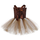 1Set Giraffe Girls Tutu Dress Outfit Zoo Animal Kids Halloween Costume Toddler Baby Girl Fancy Performance Birthday Party Dress