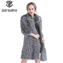 Fox Fur Coats Women Silver Fox Natural Fur Coats Female Autumn Knitted Long Genuine Fur Jackets Ladies Fashion Luxury 2020 New