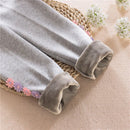 Girls Leggings Kids Autumn Winter Girls Clothing Cotton Warm Children Leggings Elastic Waist Flower Girls Skinny Pants DQ722