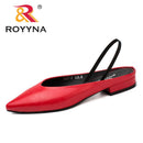 ROYYNA New Elegant Style Women Pumps Pointed Toe Women Shoes Square Heels Women Dress shoes Comfortable Light Fast Free Shipping
