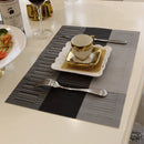 WHQ 4件套 40x30厘米餐垫 PVC餐桌垫 盘碗垫 杯垫 防水桌布垫 现代防滑垫