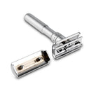 YINTAL Adjustable Safety Razor Double Edge Classic Men Shaving 1-6 File 1 Razor 5 Blades 1   Blade Disposal Case
