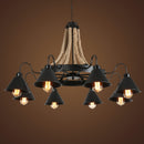 American Chandelier Rural Loft Iron Retro Industrial Wind Restaurant Bar Clothing Store Hot pot Internet Cafe Boat Chandelier