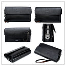 JEEP BULUO Famous Brand Men's Handbag Day Clutches Bags Luxury For Phone and Pen High Quality Spilt Leather Wallets Hand Bag