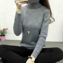 Thick Warm Women Turtleneck 2021 Winter Women Sweaters And Pullovers Knit Long Sleeve Cashmere Sweater Female Jumper