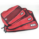 RUPUTIN 3Pcs/set Travel Luggage Organizer Packing Cubes Set Breathable Mesh Storage Clothes Bag Waterproof Travel Accessories