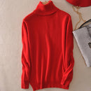Cashmere Sweater Women Turtleneck 2021 Winter White Women&