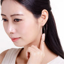 925 sterling silver 2cm-6.5cm Big silver hoop exaggeration earrings Elegant temperament fashion design hoop earrings for women