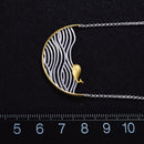 Lotus Fun Real 925 Sterling Silver Handmade Designer Fine Jewelry Creative Swimming Fish Necklace for Women Acessorio Collier