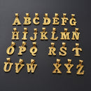 Anniyo A-Z Small Letters Necklaces Women/Girl Gold Color Initial Pendant Thin Chain English Letter Jewelry Alphabet Gift