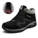VANCAT Men Boots Winter With Fur 2019 Warm Snow Boots Men Winter Boots Work Shoes Men Footwear Fashion Rubber Ankle Shoes 39-46