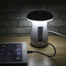 Multi Port USB Quick Charge QC3.0 Fast Charger Station for Iphone Ipad USB Charging Dock Mushroom Led Lamp 5V 2.1A EU US