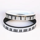 1PC Hot Sale Black White Printed Piano Keycboard Silicone Wristband Music Note Bracelet &amp;Bangles for Music Lover Fans Gift SH081