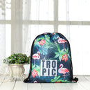 Green Leaves Summer Round Beach Towel Microfiber with Drawstring Backpack Bag Bath Towels Mat Bikini Cover Up With Tassels Soft