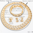 Liffly Nigeria Jewelry Sets for Women Africa Beads Jewelry Set Dubai Gold Wedding Bridal Fashion Jewelry Sets Womens Accessories