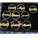 Custom Hoop Name Earrings Fashion Stainless Steel 70MM Diameter Boho Personalised Name Earrings Modern Brincos With Box