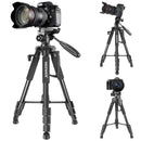 Neewer Camera Tripod Portable 56 inches/142cm Aluminum 3-Way Swivel Pan Head+Carrying Bag for Canon Nikon Sony DSLR Camera