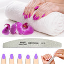 50PCS Wholesale Grey Nail Art File 100/180 Buffer Nail Art Sanding Files Salon Manicure UV Gel Tip Pedicure Tool Lime a ongle