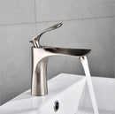 Basin Faucets White With Gold Bathroom Faucet Hot and Cold Water Basin Mixer Tap Chrome Finish Brass Toilet Sink Water Taps B581