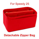 SPEEDY 25 30 35 Felt Cloth Insert Bag Organizer Makeup Handbag Organizer Travel Inner Purse Portable Cosmetic Bags Never Full