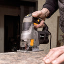 DEKO Jig Saw Electric Home Power Tools Miter Saw Machine DKJS80Q1 Laser Variable Speed with Metal Guide Ruler,Blade,Allen Wrench