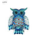 Metal Owl Home Decor for Garden Decoration Outdoor Statues Accessories Sculptures and Miniatures Animales Jardin